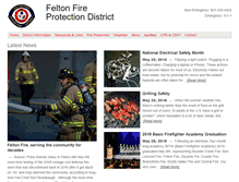 Tablet Screenshot of feltonfire.com